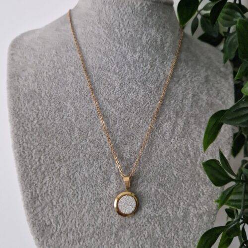 Zirconia Onyx Necklace