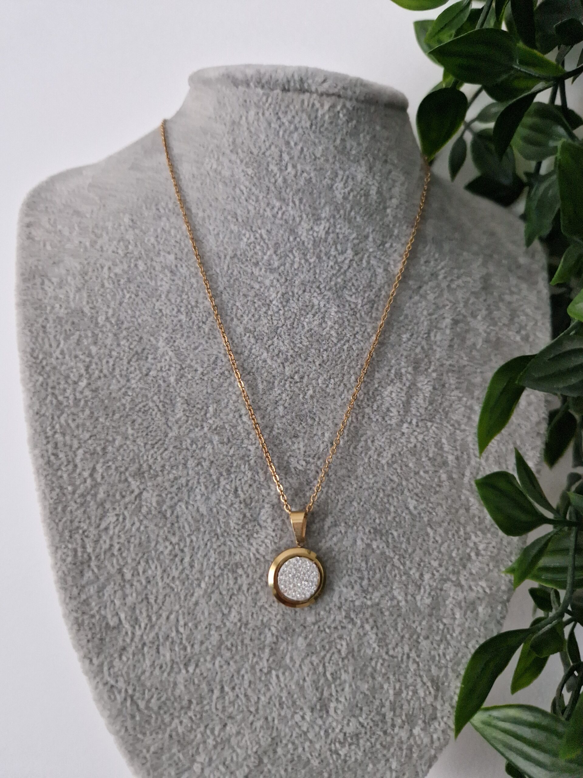 Zirconia Onyx Necklace