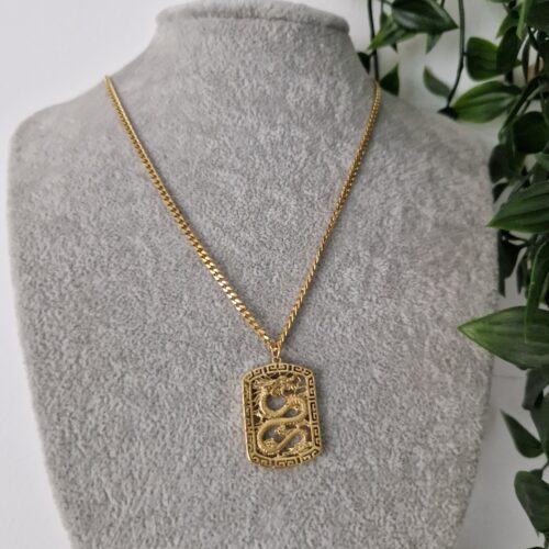 Gold Dragon Necklace