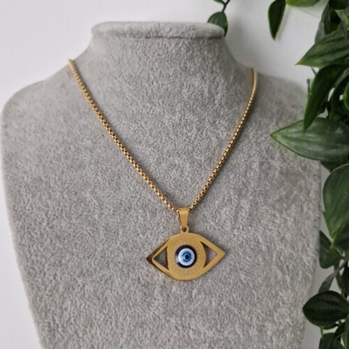 Long Evil Eye Necklace