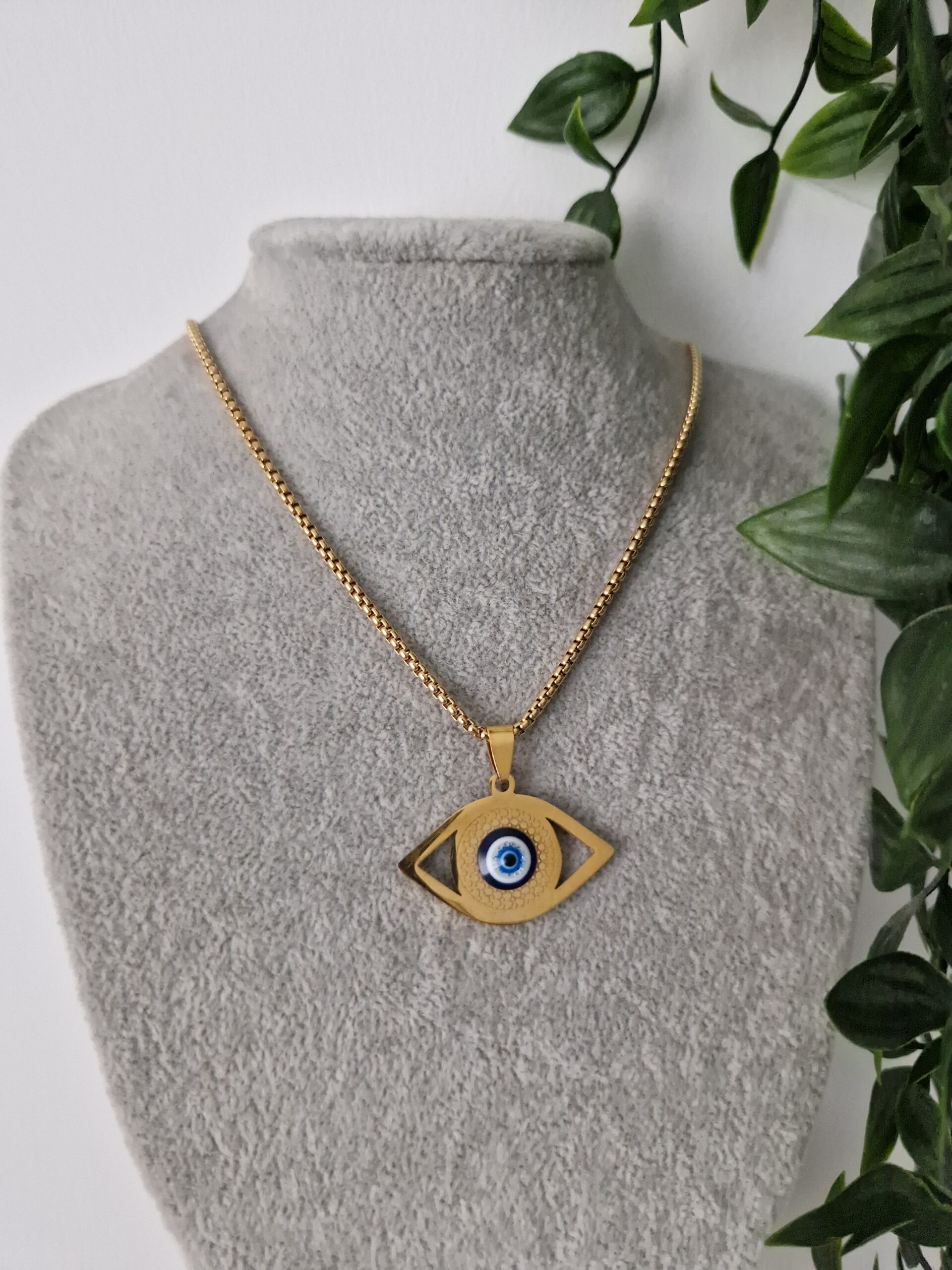 Long Evil Eye Necklace