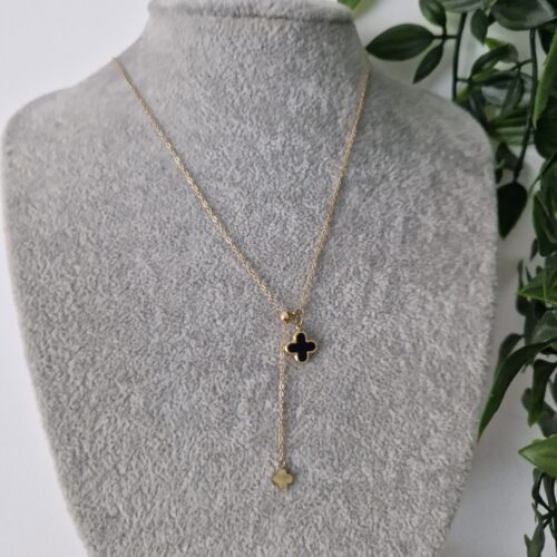 Black Lilou Gold Necklace