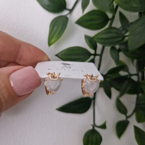 Crown Gold Earrings