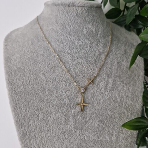 Zirconia Lilou Gold Necklace