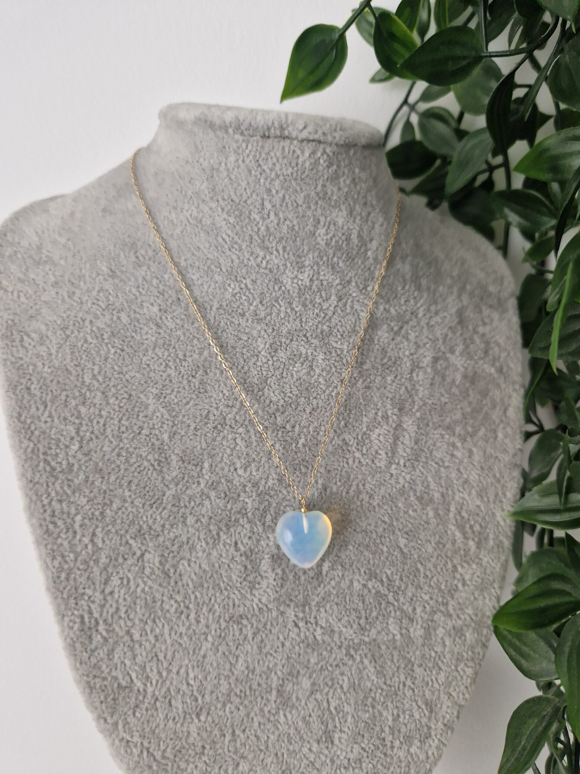 Heart Stone Gold Necklace