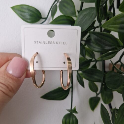 Rose Gold Hoop Earrings