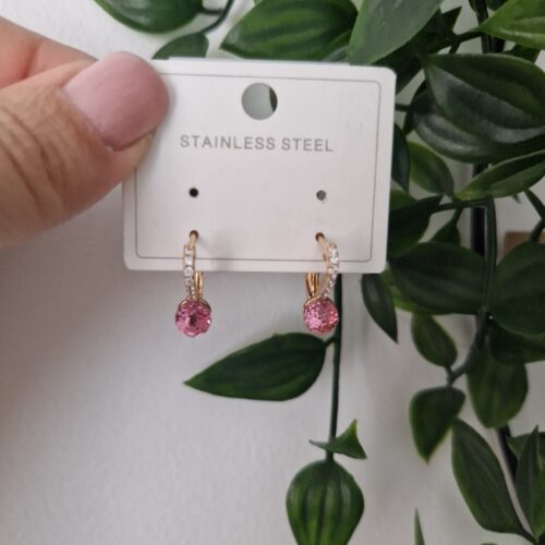 Pink Gold Earrings
