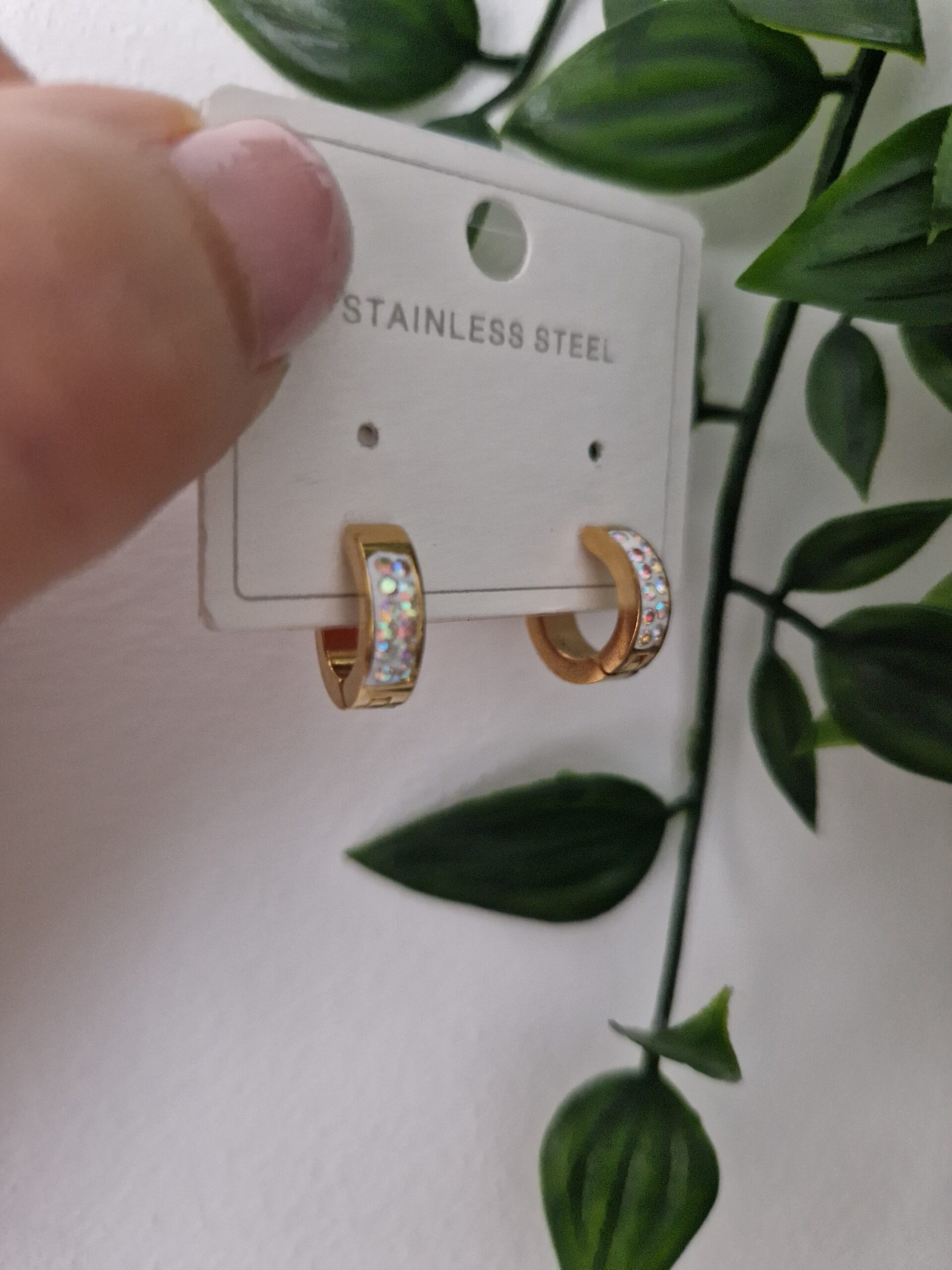 Zirconia Gold Earrings - Image 2