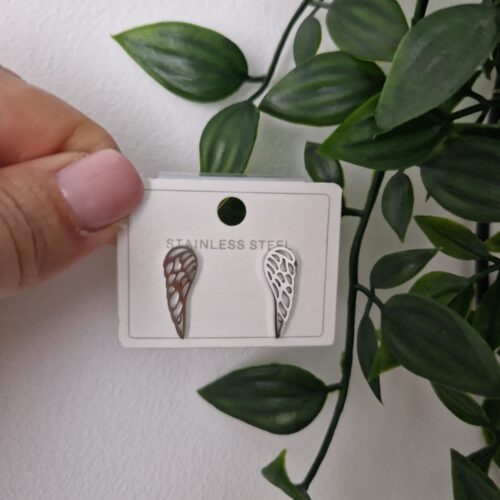 Wing Silver Stud Earrings