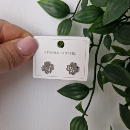 Clover Silver Stud Earrings