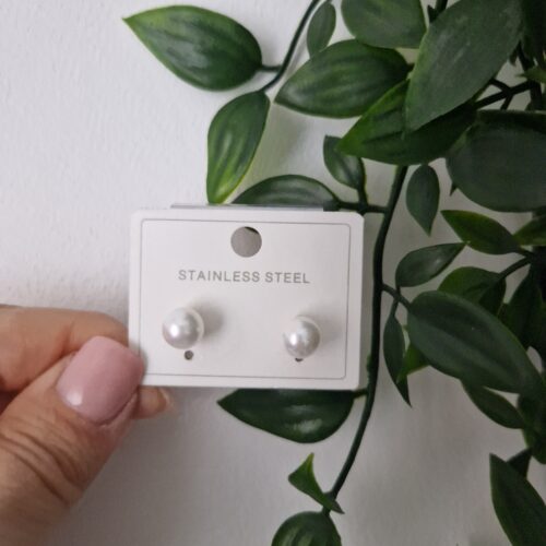 Pearl Gold Stud Earrings