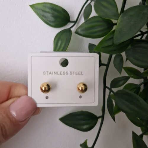 Minimalistic Gold Stud Earrings