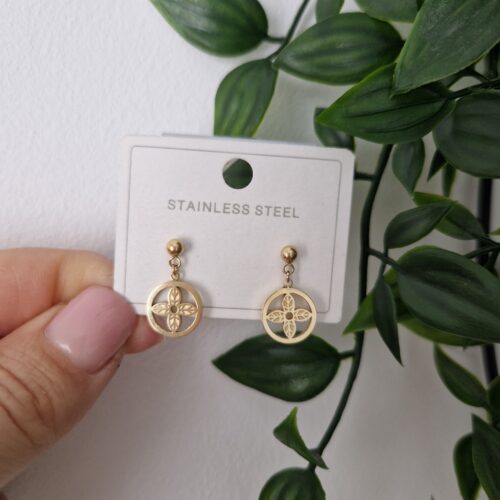 Gold Lilou Stud Earrings