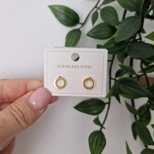 EARRINGS - GOLD STUDS KARMA
