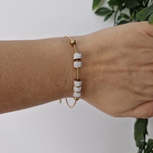 Zirconia Gold Bracelet