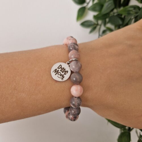 Dog Mum Elastic Stone Bracelet