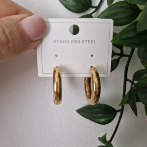 Chunky Gold Stud Earrings