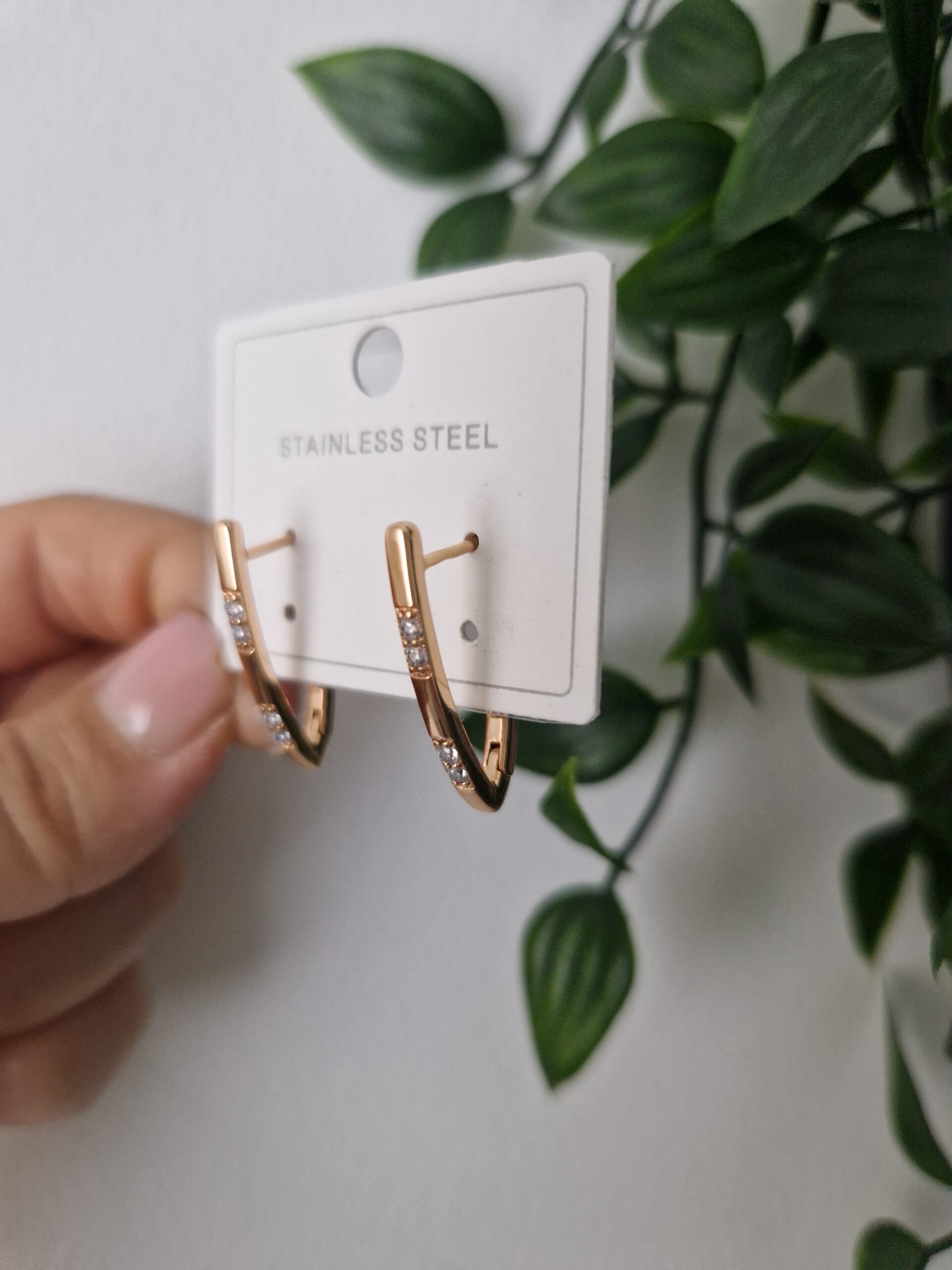 Zirconia Gold Earrings - Image 2