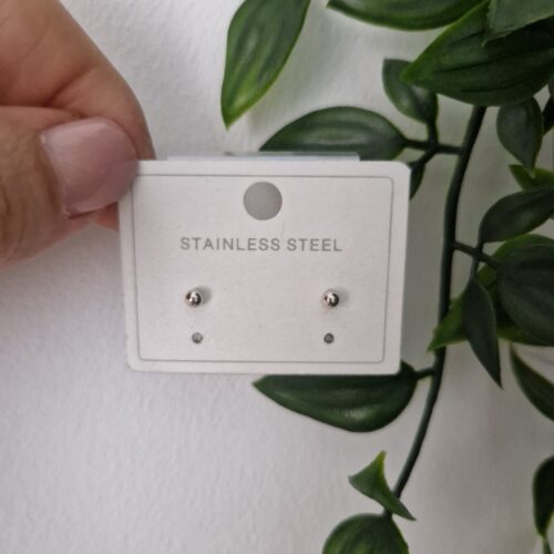 Mini Silver Stud Earrings