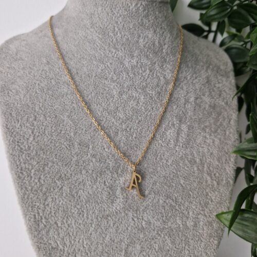 NECKLACE - GOLD LETTER A