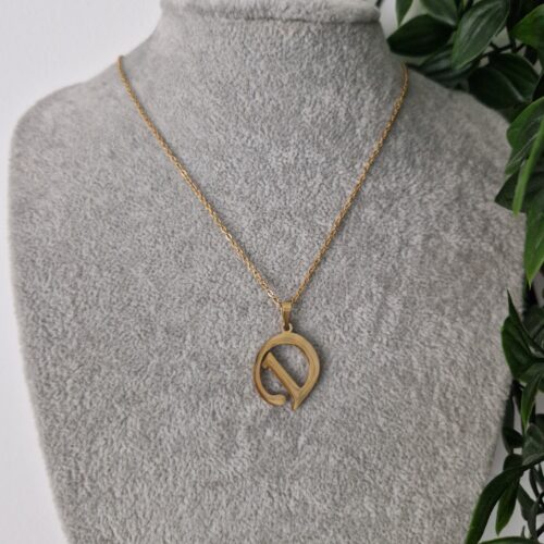 NECKLACE - GOLD LETTER D