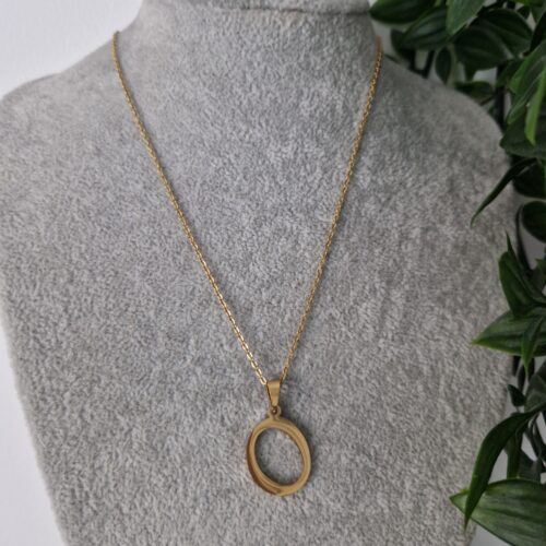 Initial O Gold Necklace