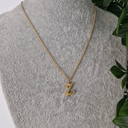 Initial Z Gold Bracelet