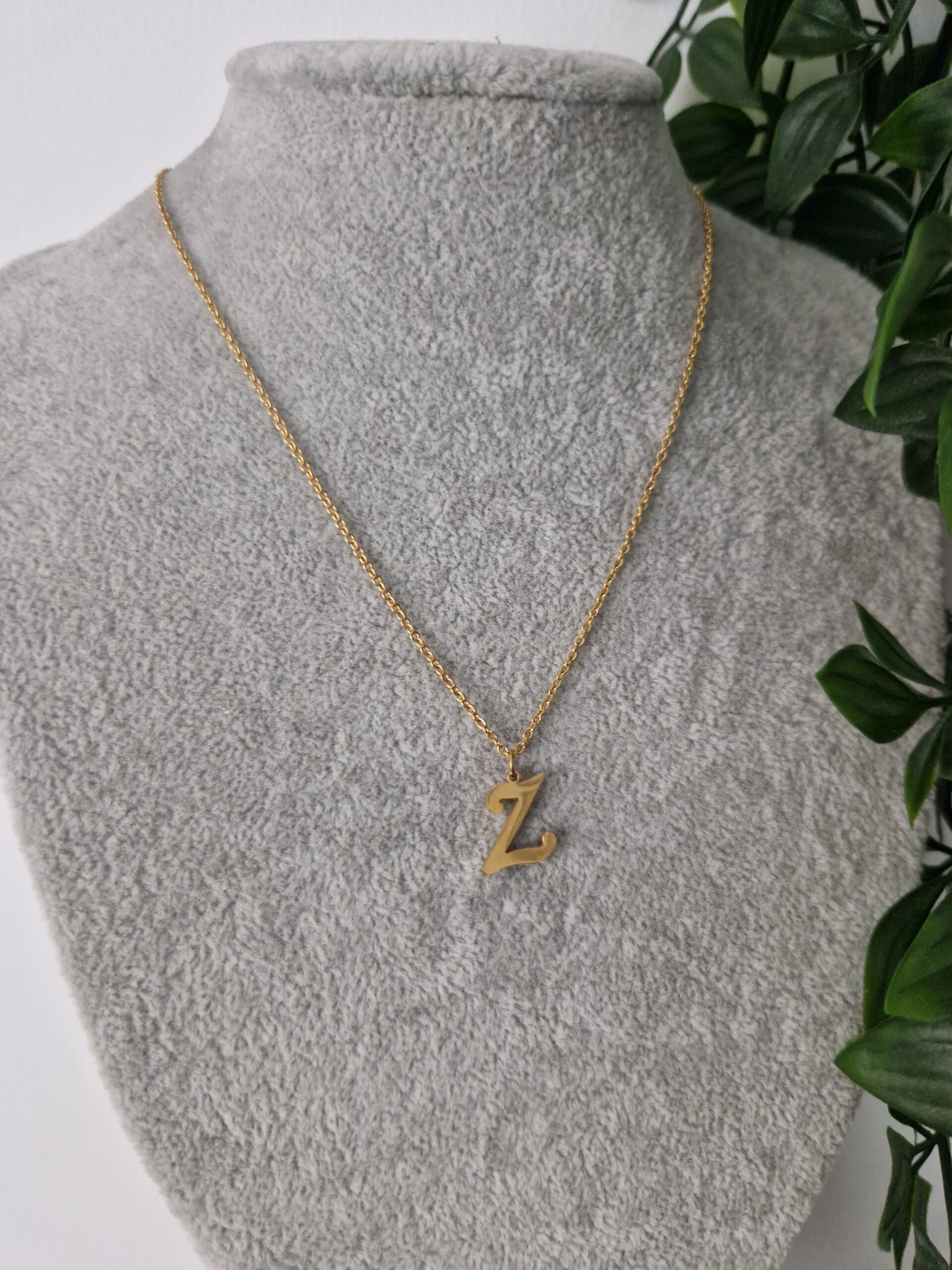 Initial Z Gold Bracelet