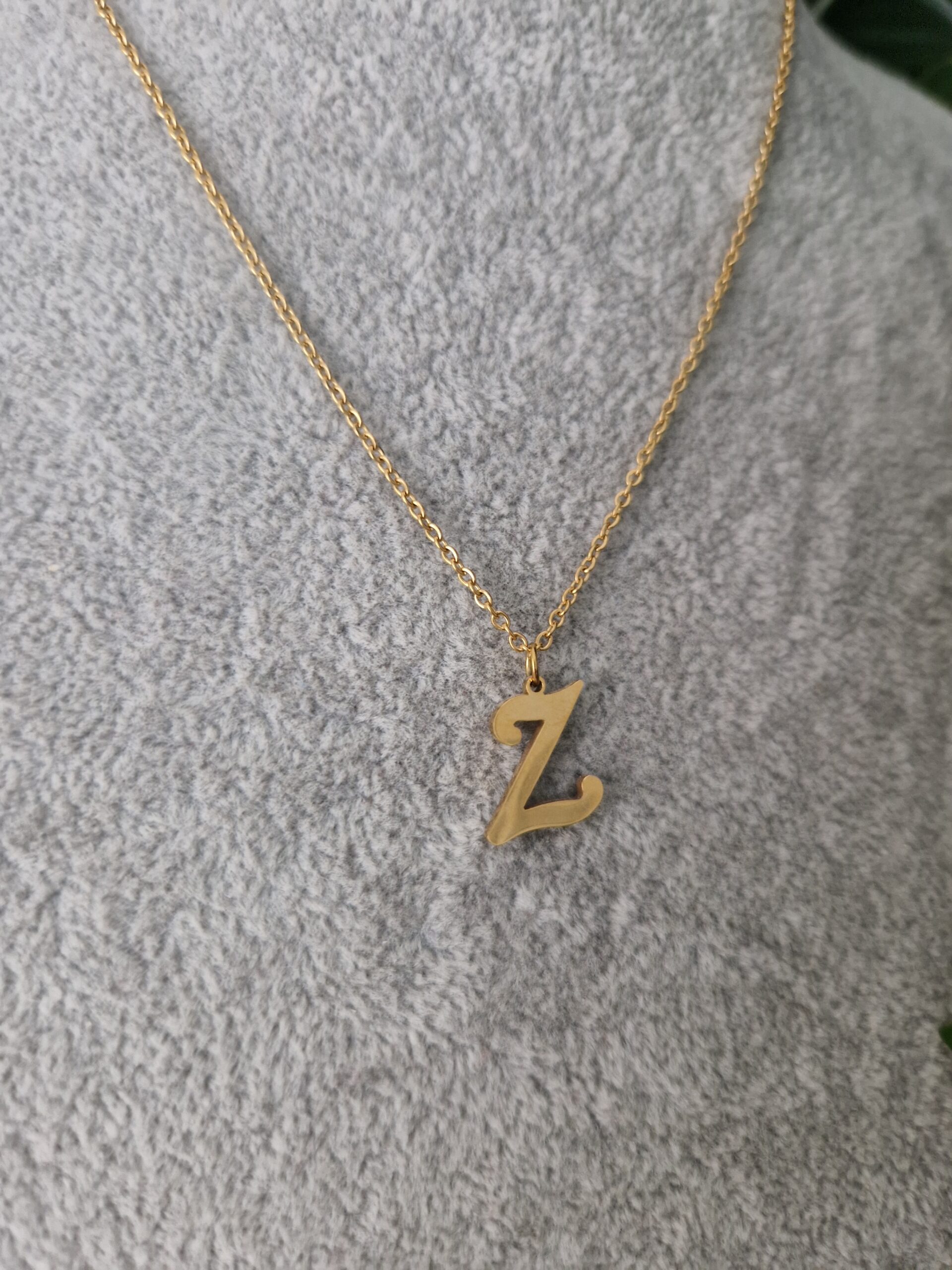 Initial Z Gold Bracelet - Image 2