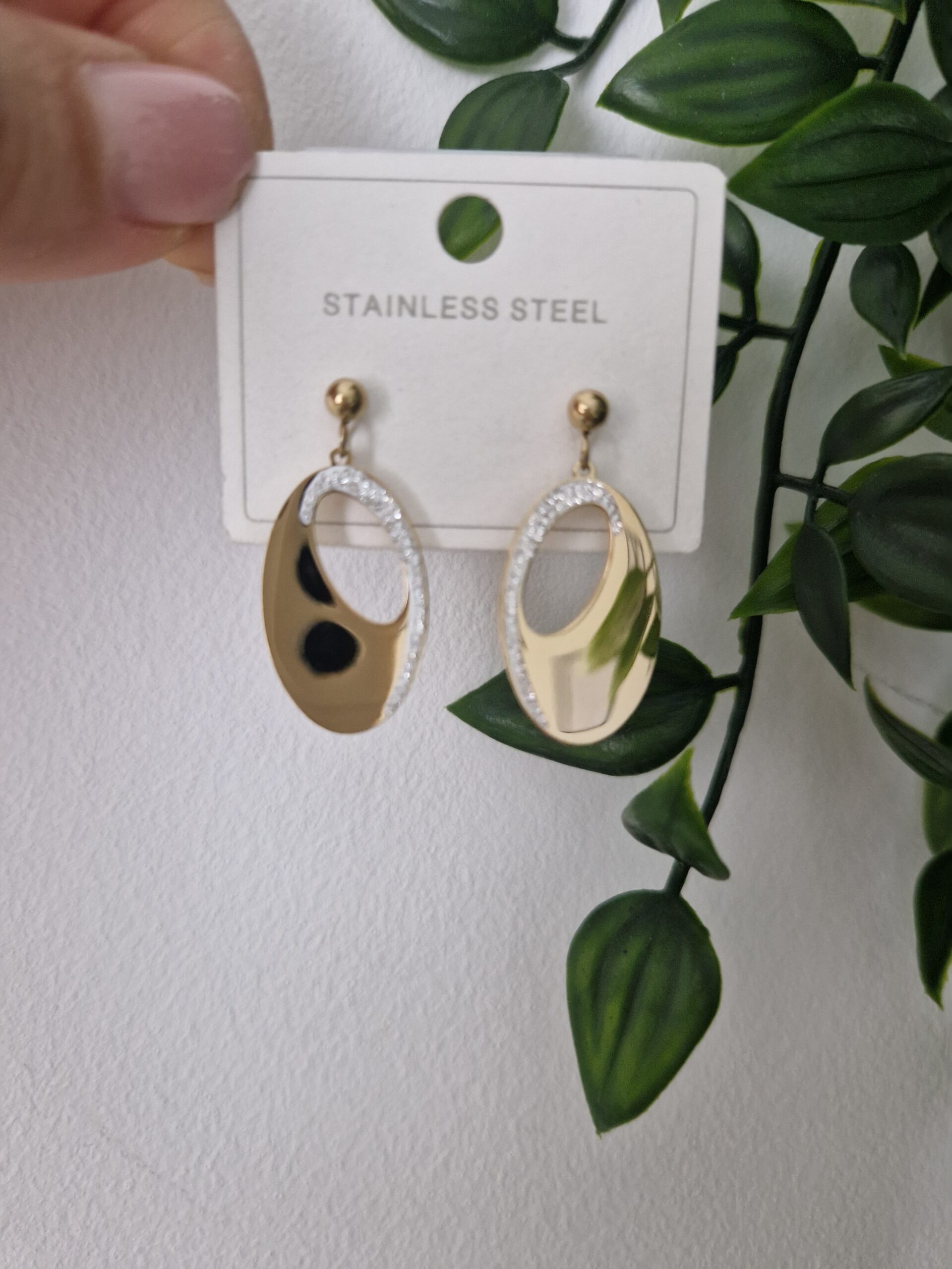 Zirconia Gold Earrings