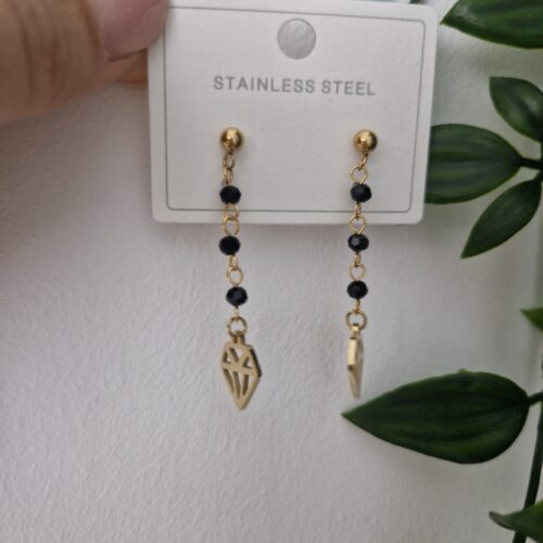 Black Diamond Stud Earrings