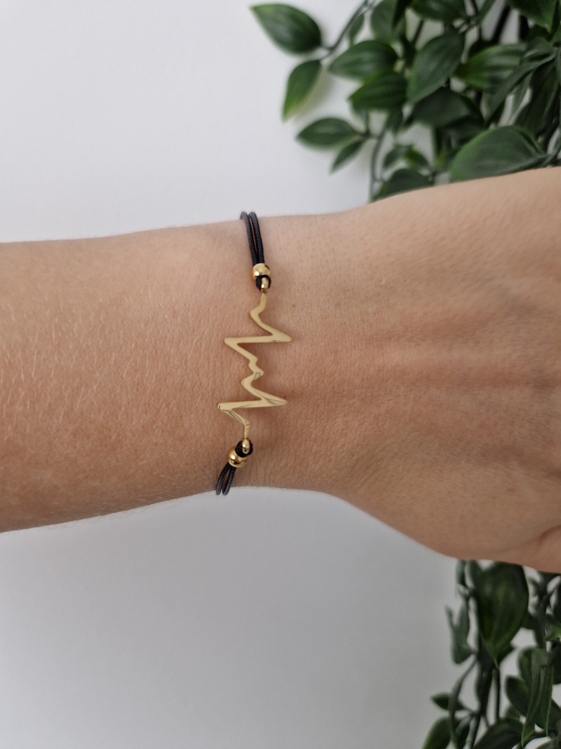 Black Gold Lifeline Bracelet