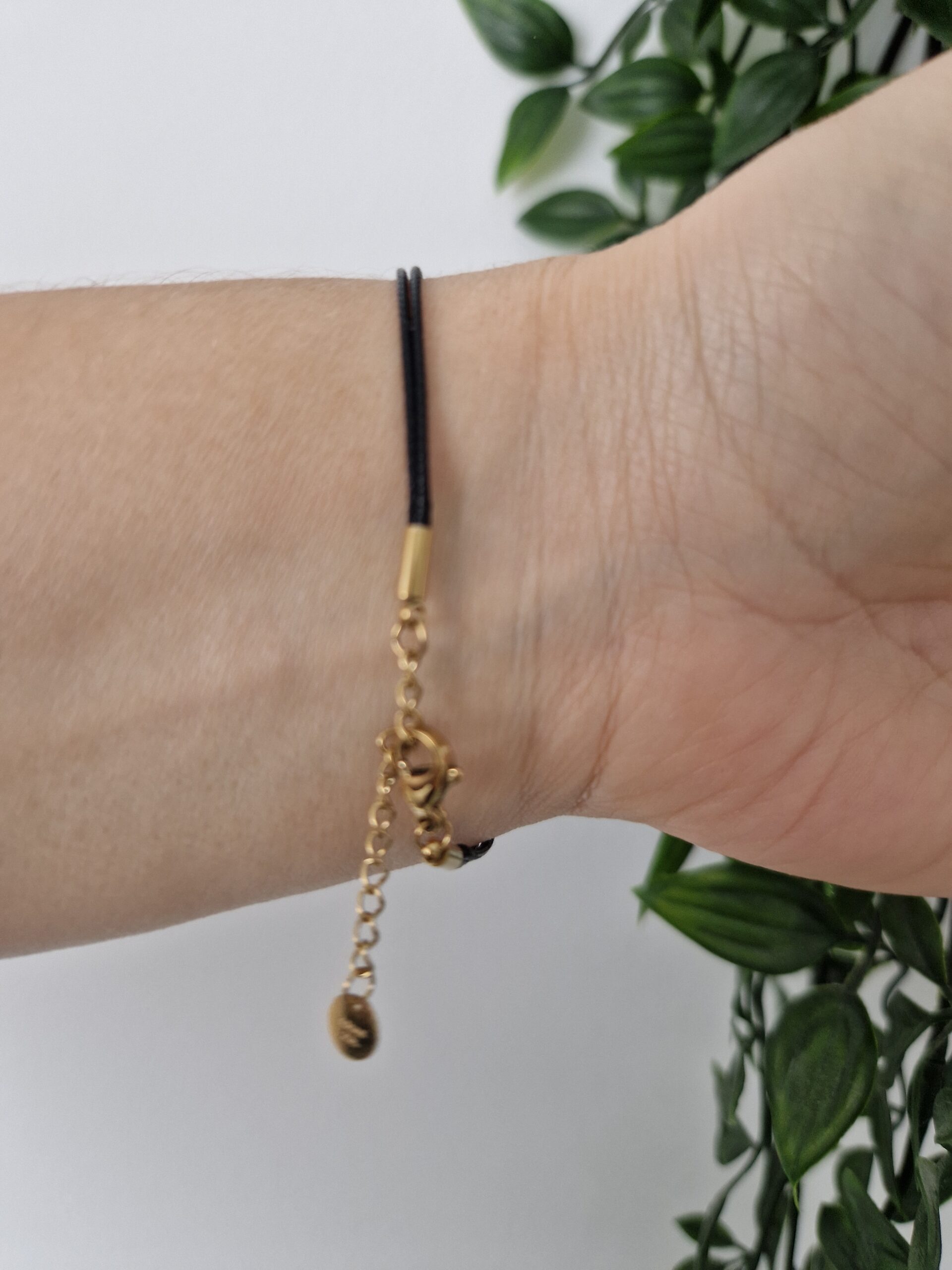 Black Gold Lifeline Bracelet - Image 2