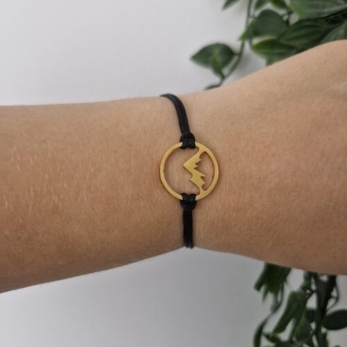 Mountain Gold Black Bracelet