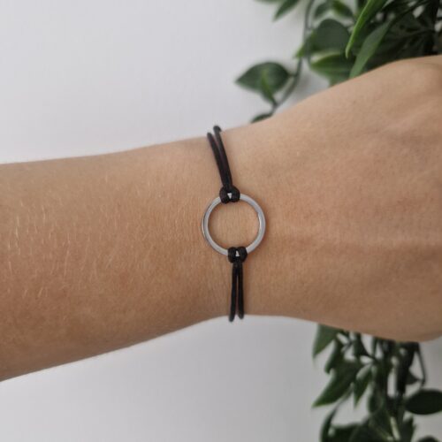 Karma Gold Black Bracelet