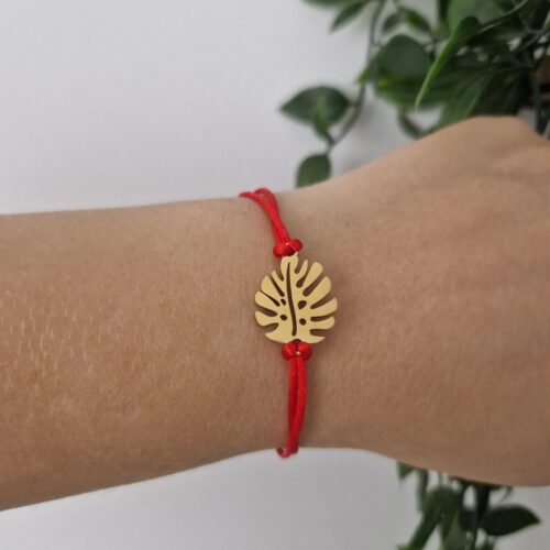 Leaf Red Gold Bracelet