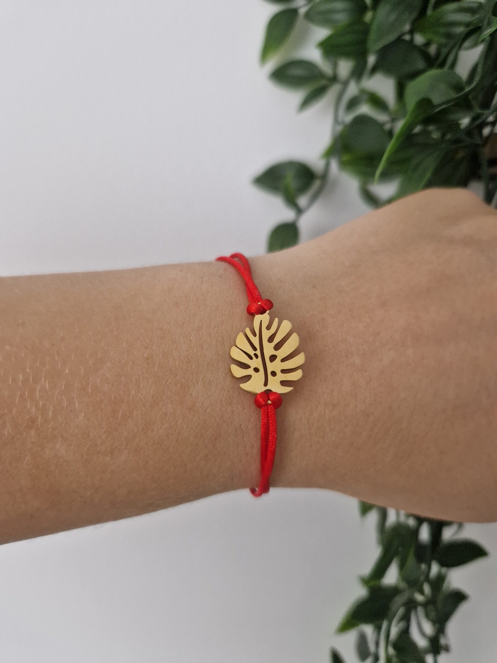 Leaf Red Gold Bracelet