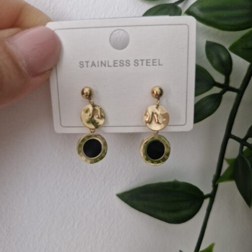 Black Onyx Stud Earrings