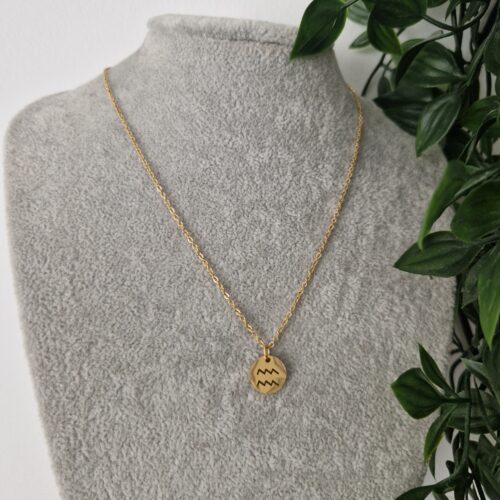 NECKLACE - GOLD AQUARIUS