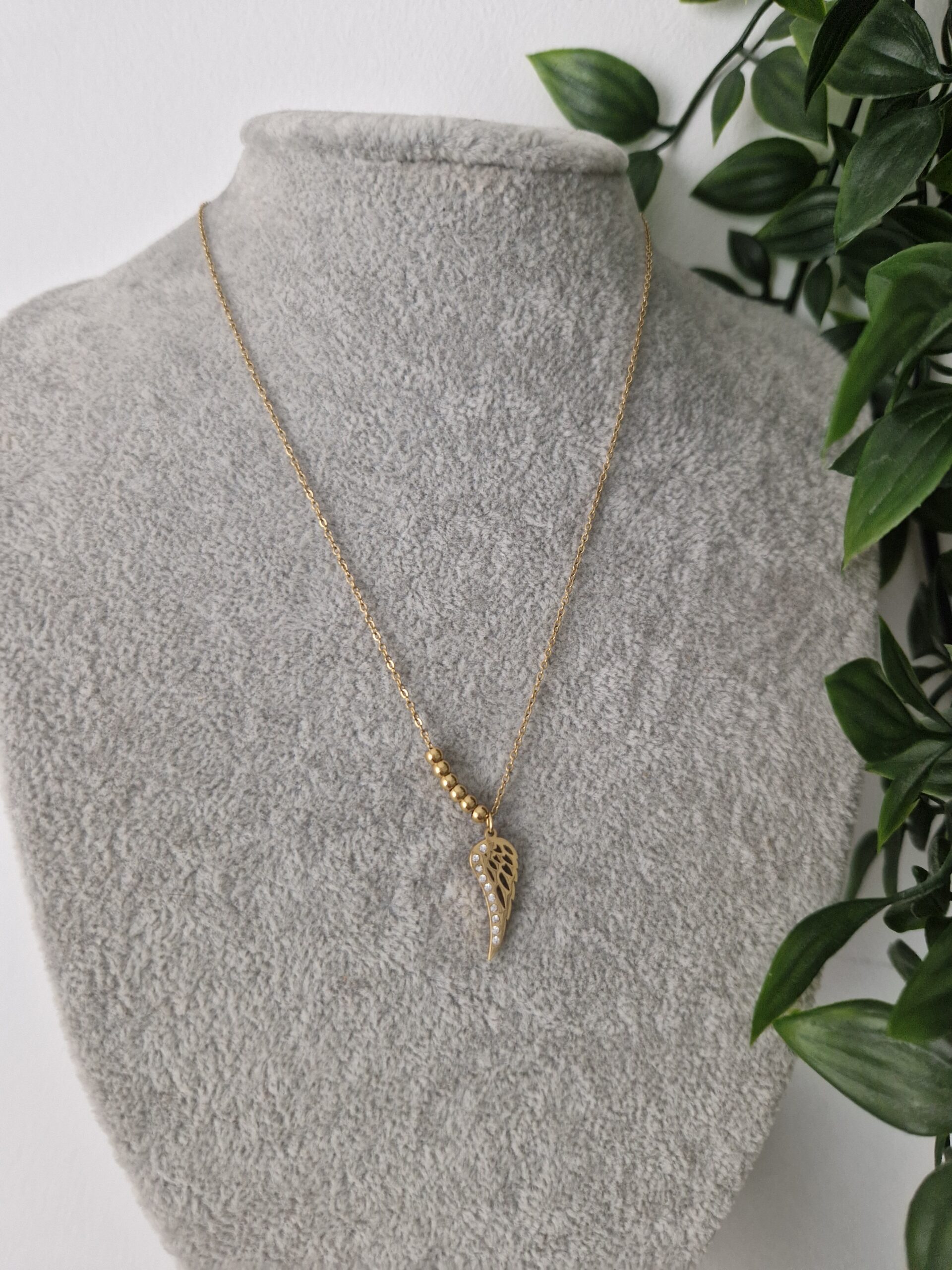 Angel Wing Gold Necklace