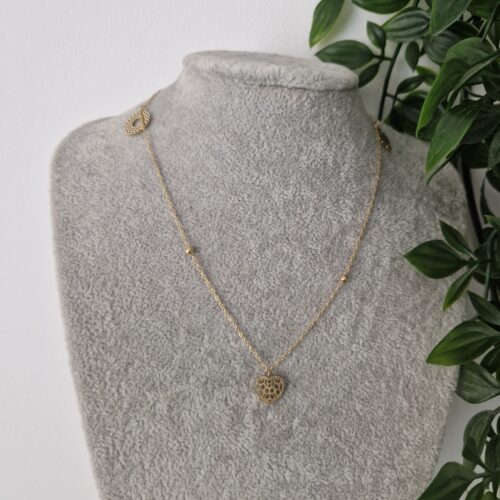 Heart Shape Gold Necklace