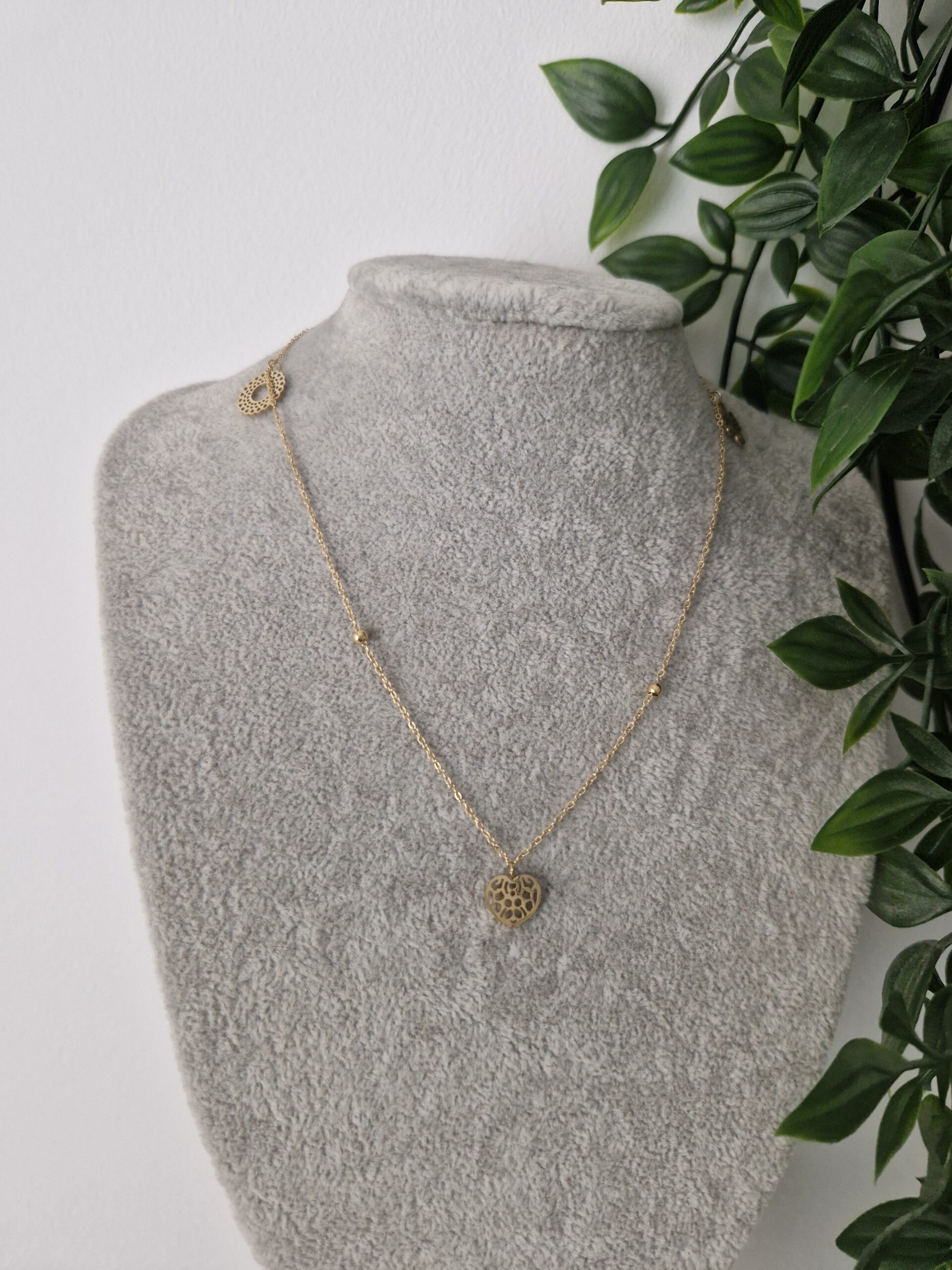 Heart Shape Gold Necklace