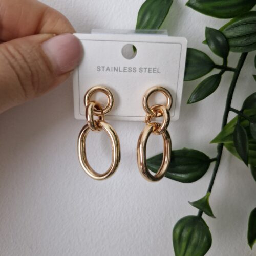 Chunky Gold Stud Earrings