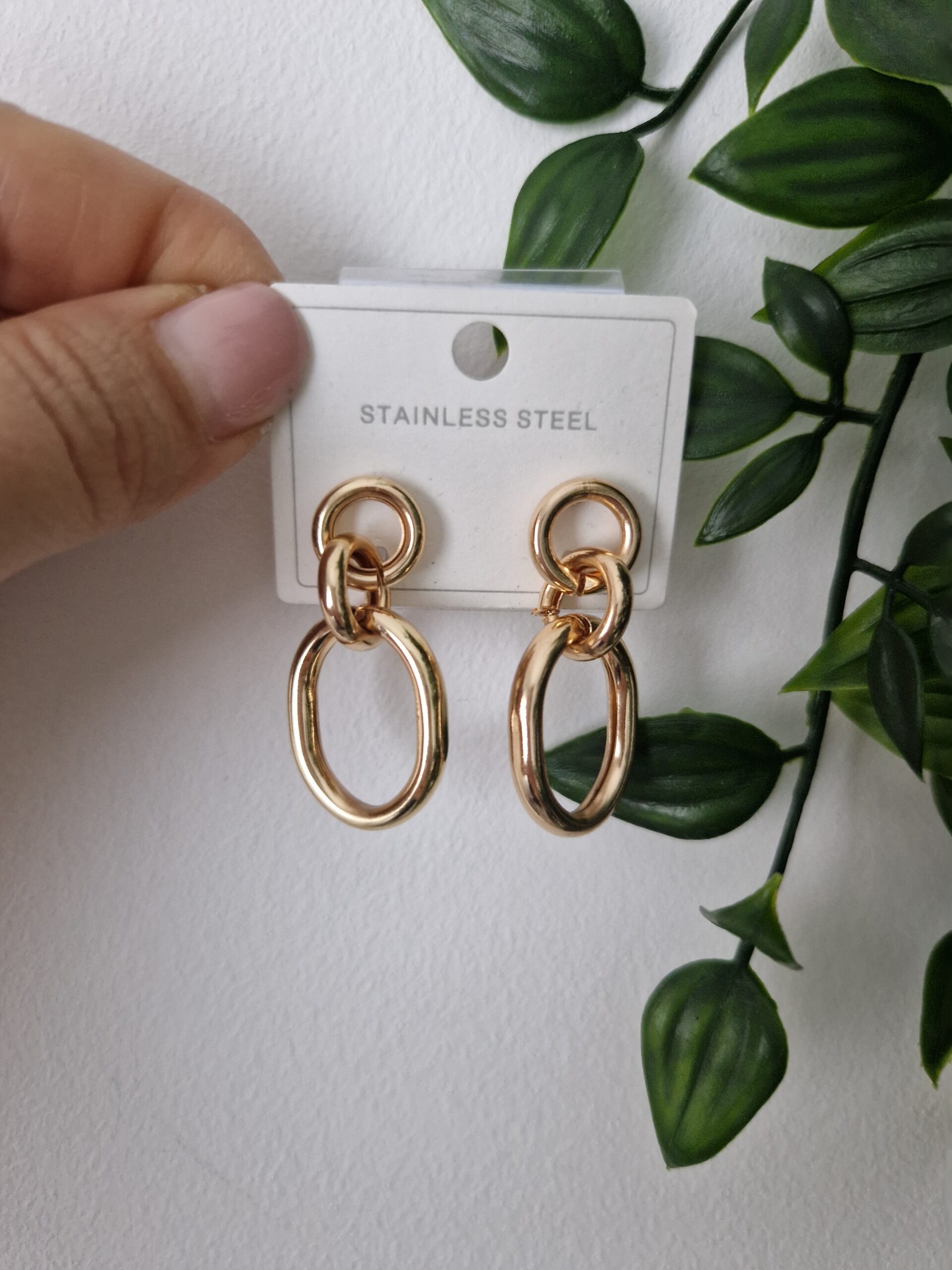 Chunky Gold Stud Earrings