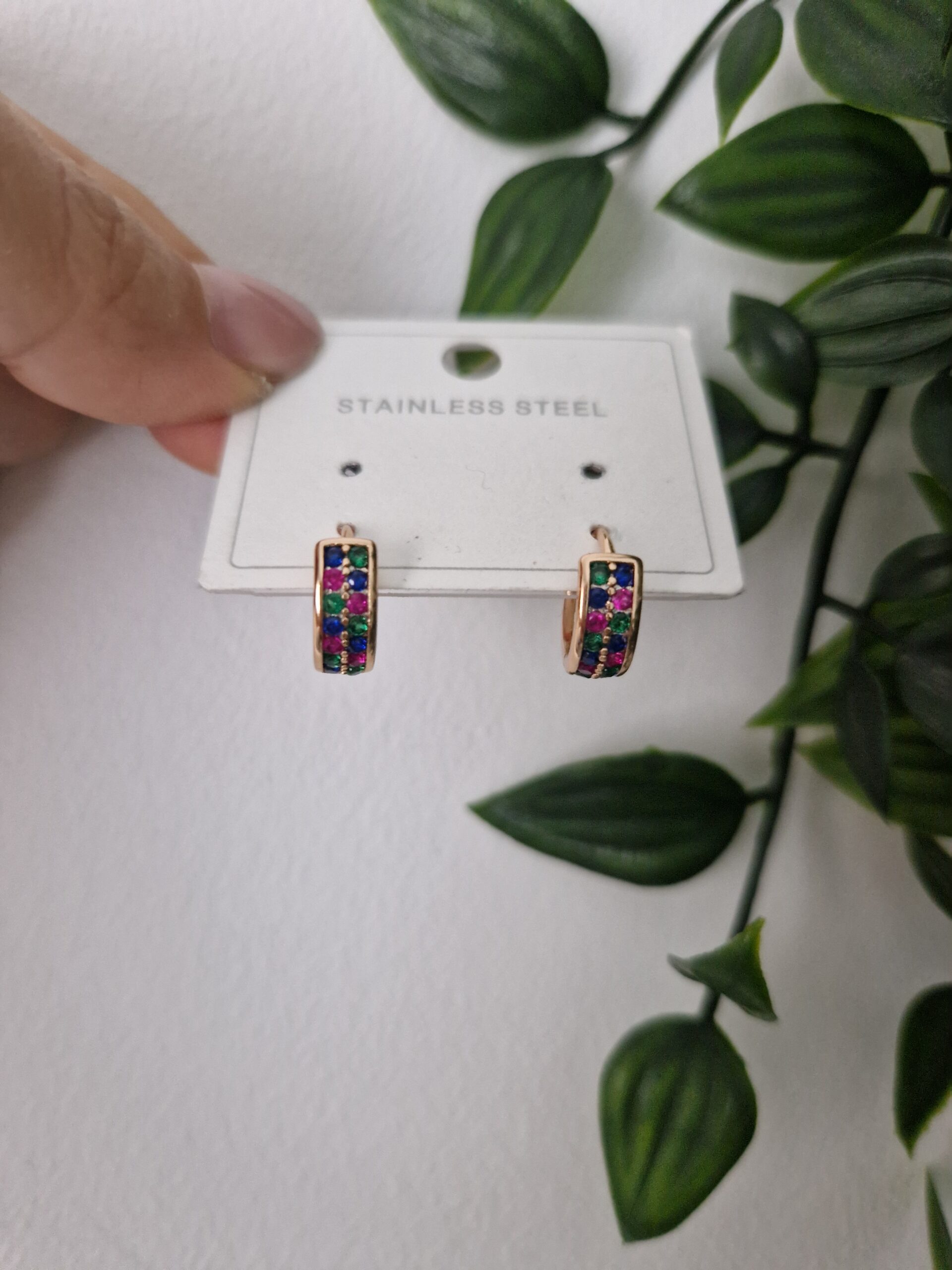 Zirconia Multicoloured Earrings