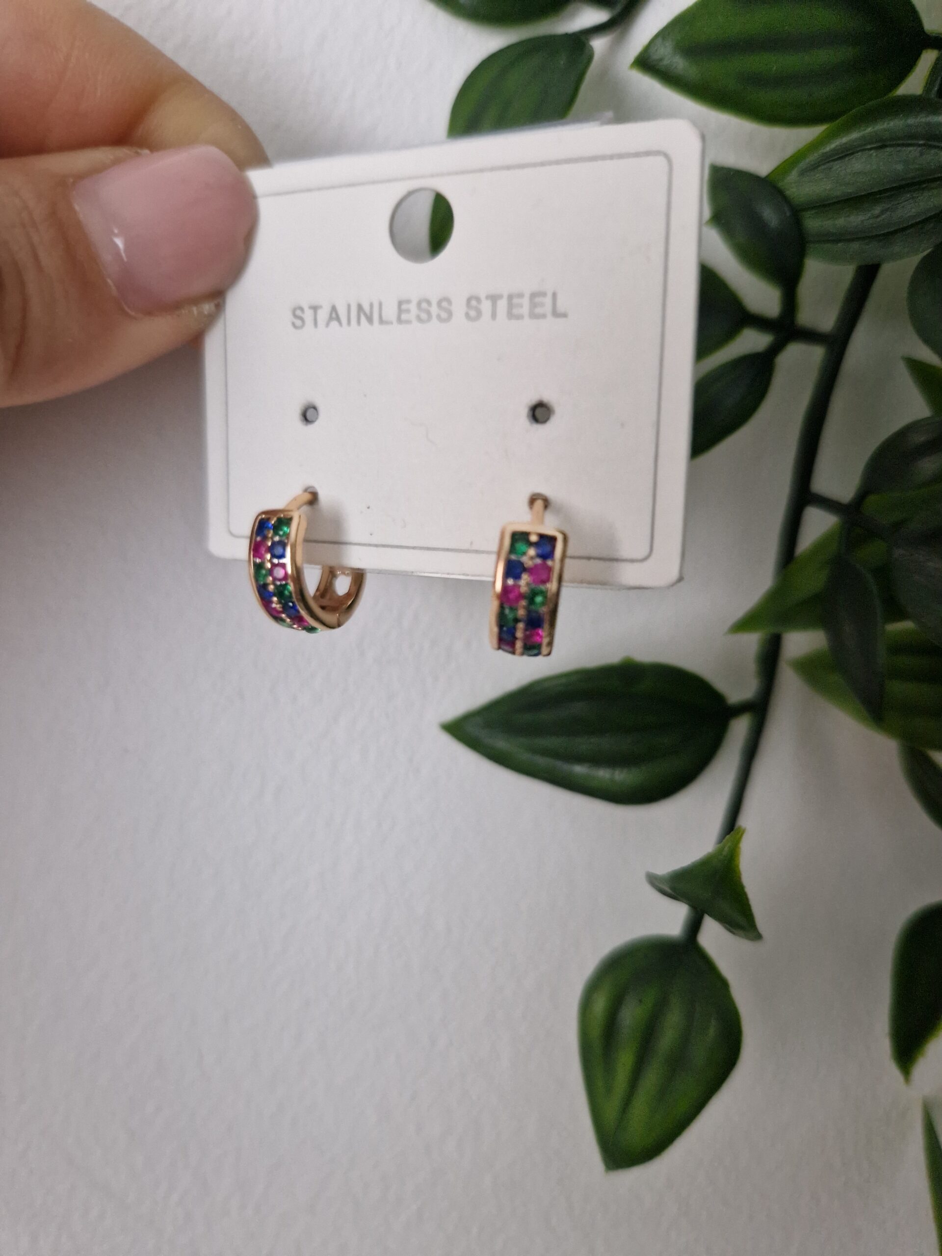 Zirconia Multicoloured Earrings - Image 2