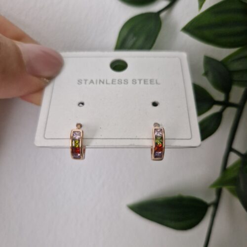 Kids Mulricoloured Hoop Earrings