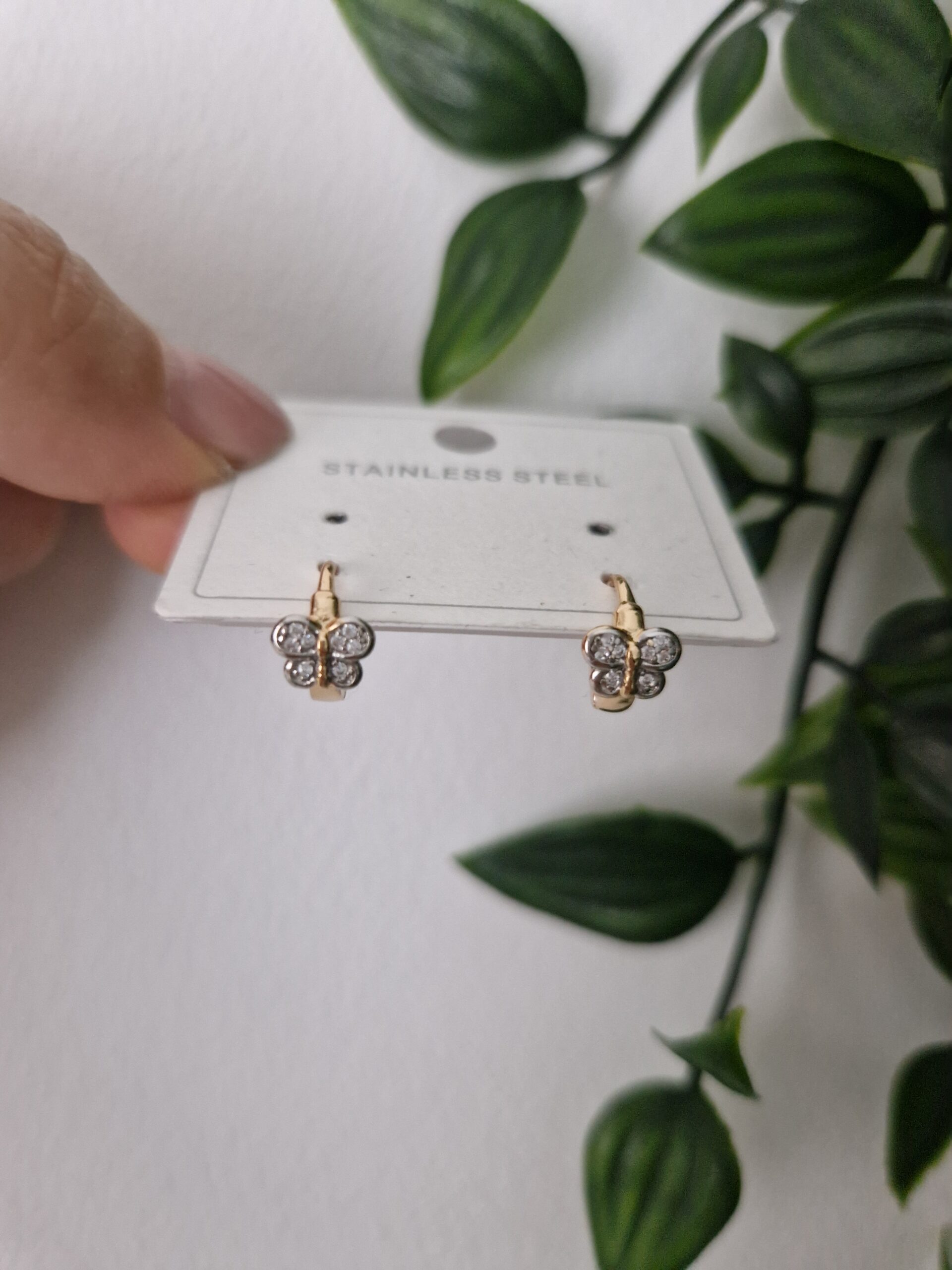 Kids Gold Butterfly Earrings