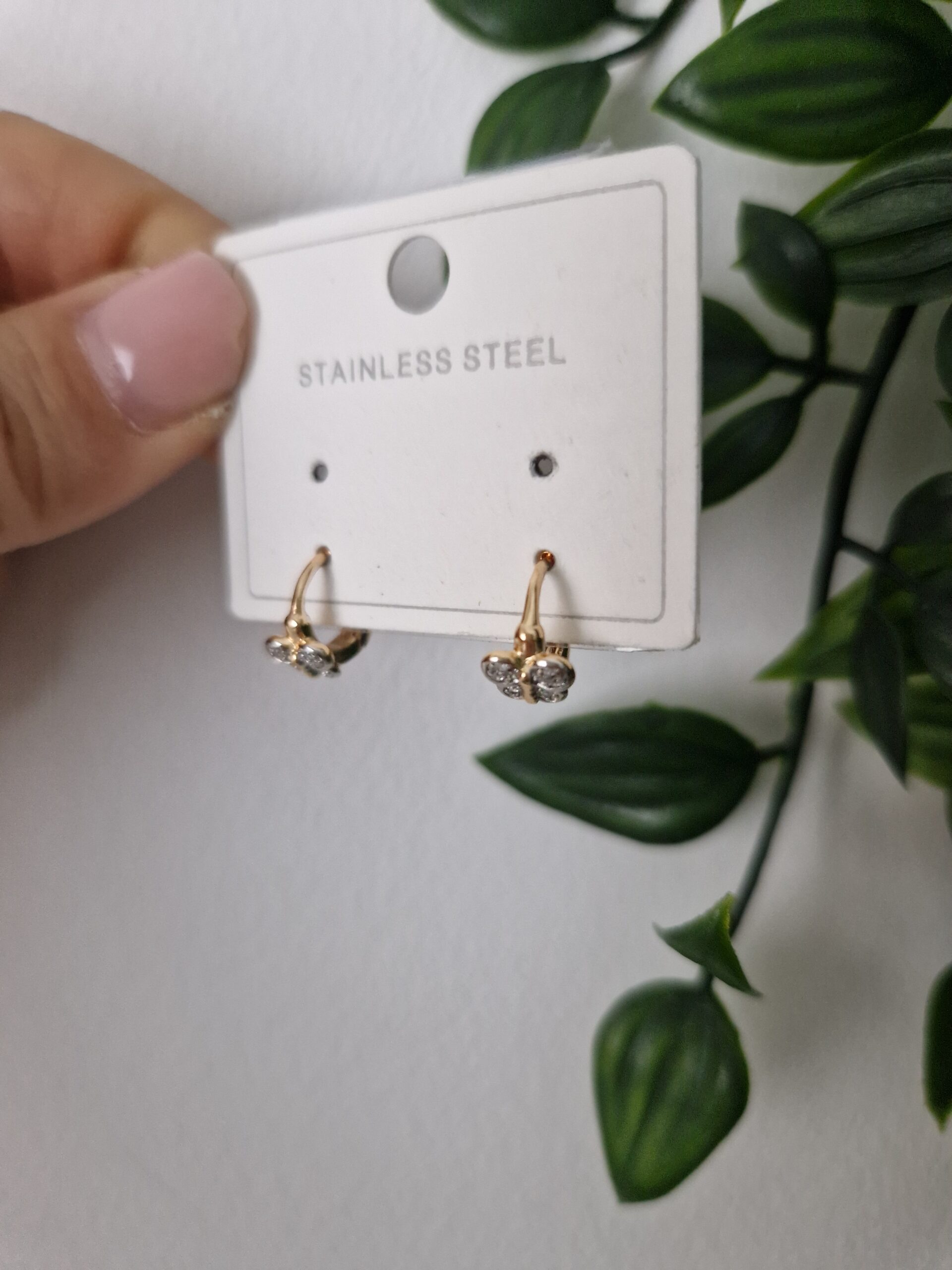 Kids Gold Butterfly Earrings - Image 2