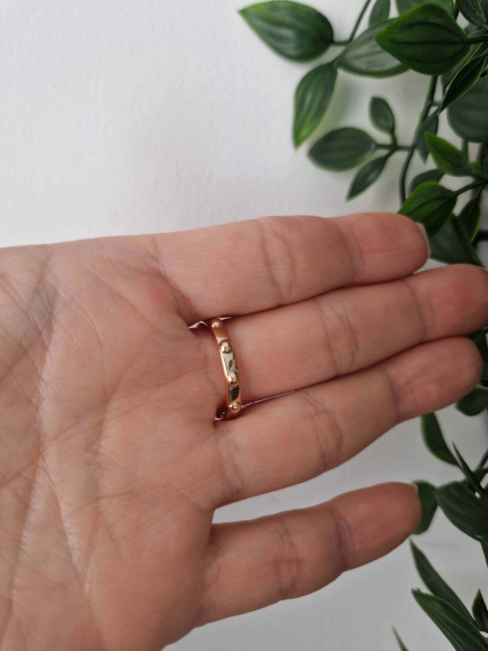 RINGS - ROSE GOLD CROSS SIZE 9 - Image 2